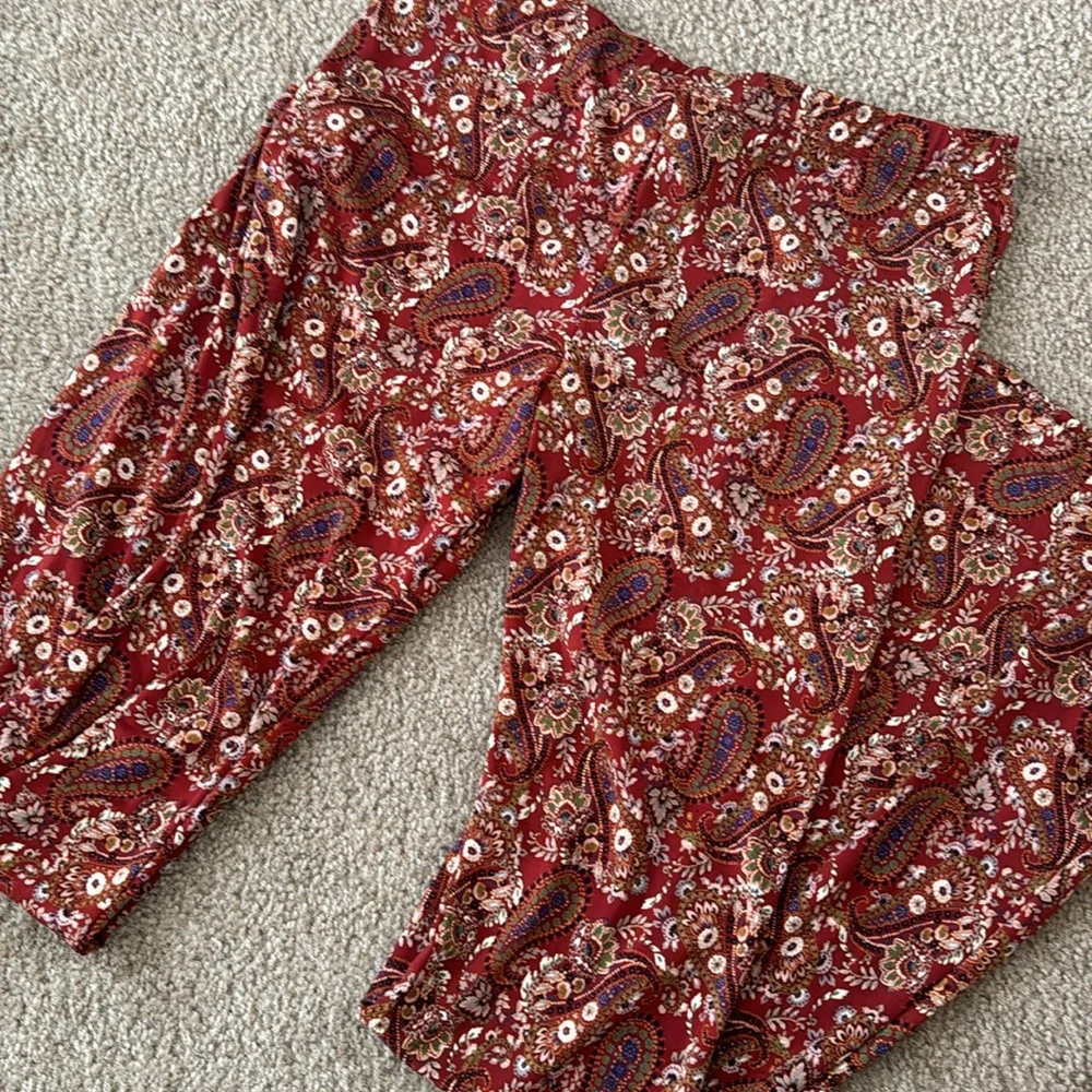 Windsor Paisley Chic High-waist Flare Pants